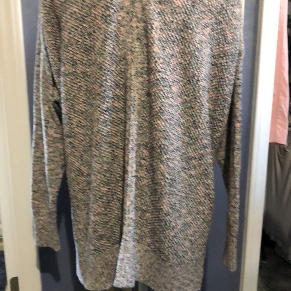 NWOT Loft boat neck, drop shoulder red/black/white oversized sweater - Picture 3 of 8